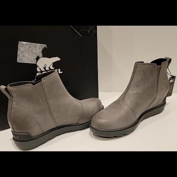 Woman's Boots SOREL Evie™ II Zip Quarry, Grill Color Waterproof Size 9 - Picture 6 of 15